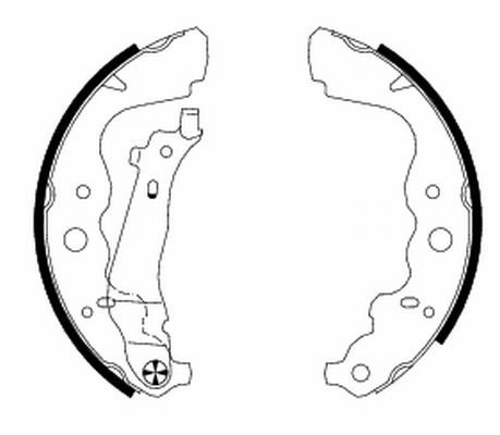 HELLA PAGID Комплект тормозных колодок 8DB 355 000-301